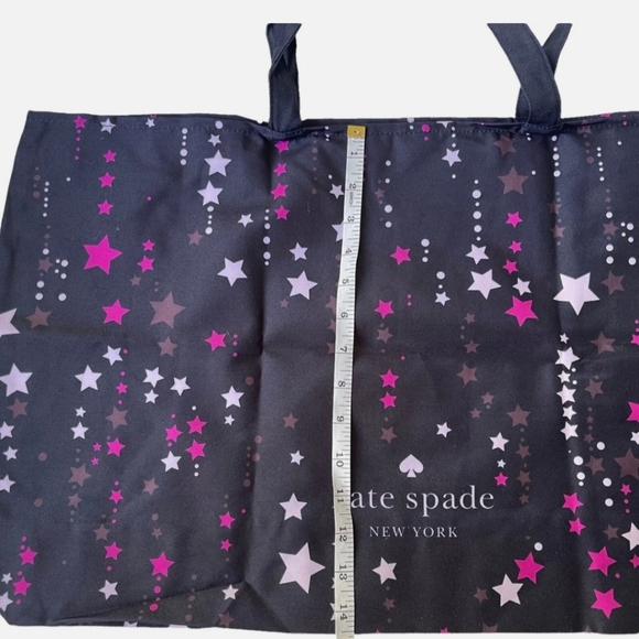 NWOT Kate Spade Black & Pink Star Pattern Tote - Picture 4 of 5